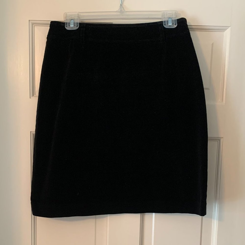 2/$25 Black Corduroy Liz Claiborne Mini Skirt - Size 8
